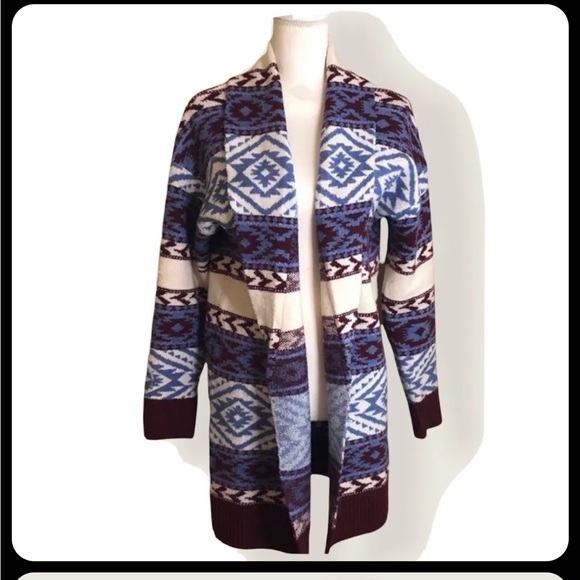 Forever 21 Aztec Purple Cardigan - Picture 10 of 11